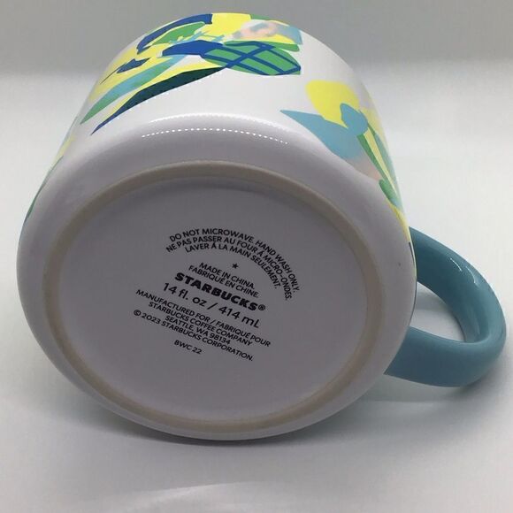 2023 Starbucks Citrus Floral Bee Mug 14 oz. - Picture 3 of 5